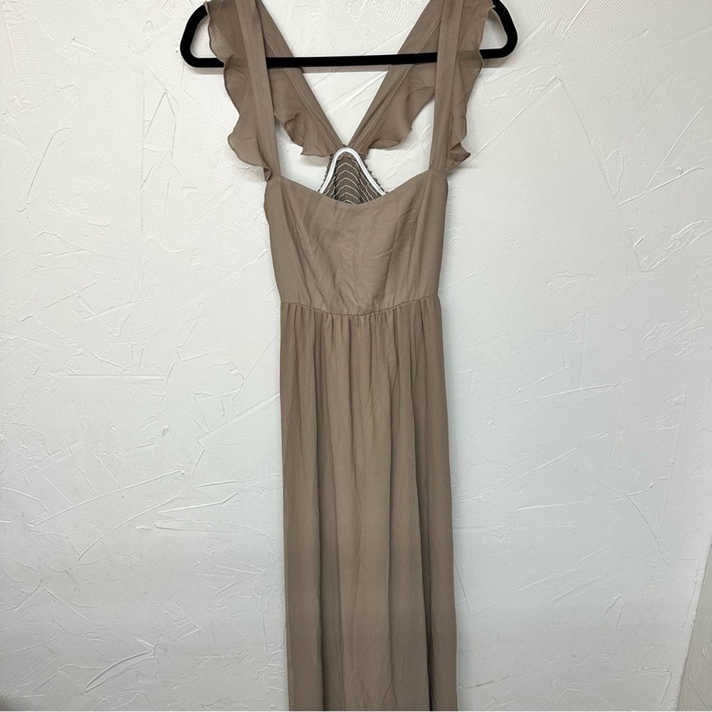 Show Me Your MuMu Taupe Wedding Dress